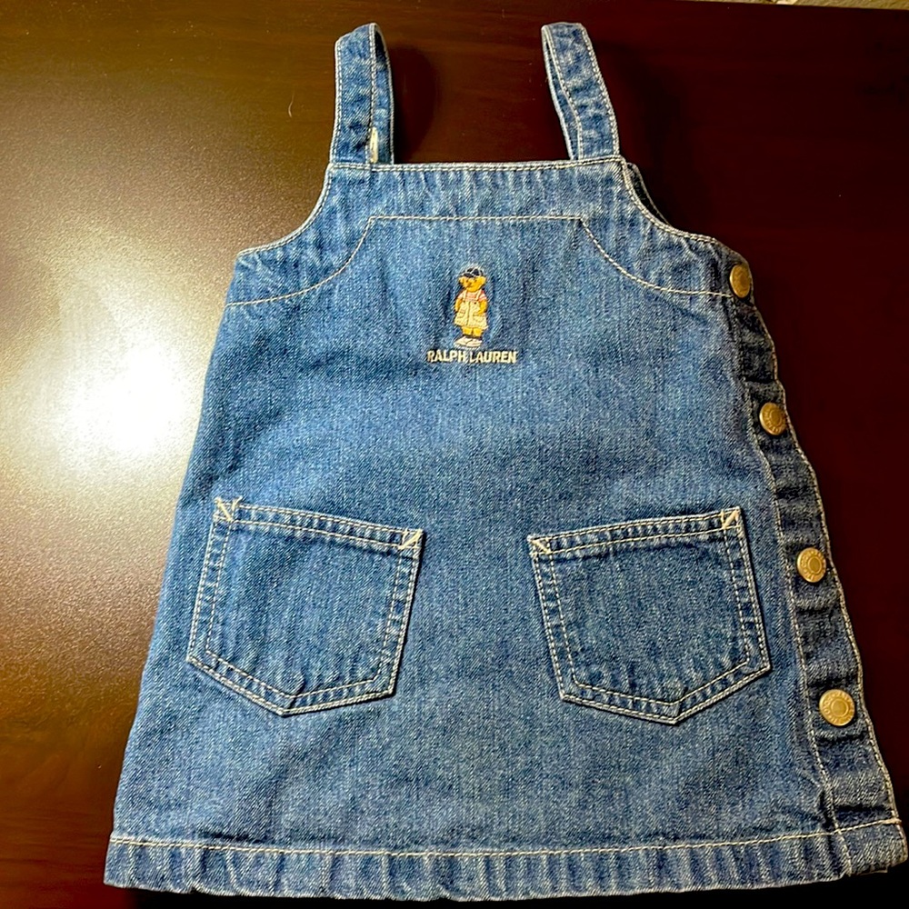 Ralph Lauren Jean dress size 6-12M
